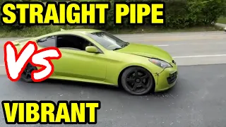 Hyundai Genesis Coupe 2.0L: STRAIGHT PIPES Vs VIBRANT!