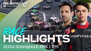 Overtakes, touches, and another LAST LAP battle! 🤯 | Shanghai E-Prix Race Highlights