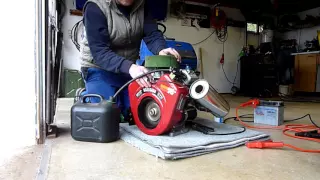 Briggs&Stratton Vanguard test run new 2-1 header