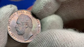 Karl XV - 5 Öre 1865 - Ocirkulerat toppexemplar från Roberto Delzanno Numismatik