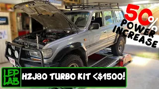 We Turbo a 1HZ 80 Series Toyota Landcruiser in LESS than 2 Days for UNDER $1500 (50% POWER GAIN)