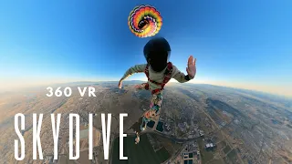 Hanging and Skydiving from a Hot Air Balloon | 360 EPIC VR