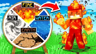 The Roulette of ELEMENTAL POWERS in Minecraft!