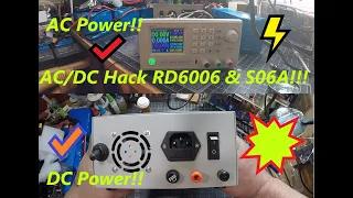 DIY AC/DC Hack " Mod " RD6006 Power Supply & S06A Case W/ S-400-60 PSU Build & Upgraded DC Input
