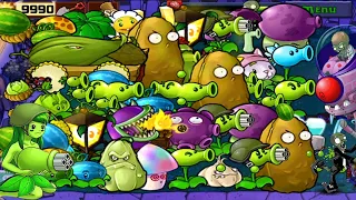 Giant All Plants Vs Zombies Gameplay Survival Nigh || Plants Vs Zombies hack version android Ep 90