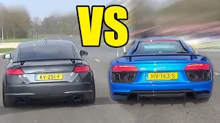 AUDI TT RS vs AUDI R8 V10 PLUS  😱🔥TT RS WON?😱🔥