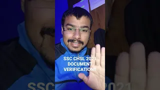 SSC CHSL 2021 | DOCUMENT VERIFICATION | CASTE CERTIFICATE | EWS OBC ST SC #ssc #cgl #mts #chsl #cpo