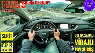 EN PERFORMANSLI DİZEL Mİ? |2020 OPEL INSIGNIA GS 1.6CDTI 136HP | GERÇEK ALMAN GERÇEK OPEL |POV 0-100