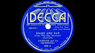 1933 Ambrose - Night And Day (Sam Browne, vocal)