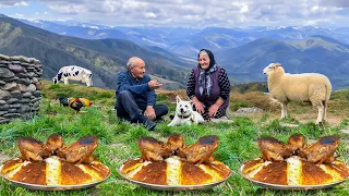 Nomadic Lifestyle in Azerbaijan & Cooking Pilaf with Chicken in the Village