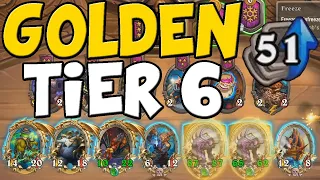 GOLDEN TIER 6 ONLY! FULL GOLDEN TIER 6 BOARD [Hearthstone Battlegrounds]