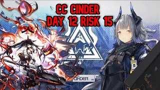 [Arknights] CC#3 Cinder Day 12 Risk 15 (Max risk)