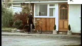 1970s School Boy Does Paper Round, Newspaper, UK