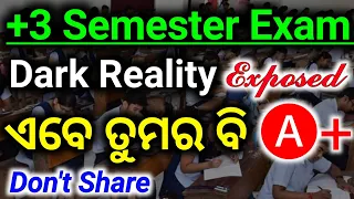 🔥 +3 All Semester Exam Dark Reality || How To Get A+ Grade In Semester Exam || #semesterexam2024