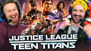 JUSTICE LEAGUE VS TEEN TITANS (2016) MOVIE REACTION! First Time Watching! DC Animated | Blue Beetle