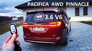 NOWY Chrysler Pacifica Pinnacle 3.6 V6 AWD Test PL muzyk jeździ