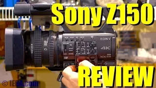 MY REVIEW: Sony Z150 4K Prosumer Camcorder with 1" sensor, hands on, video walkaround