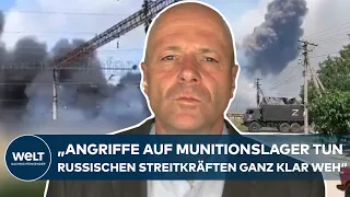 PUTINS KRIEG: „Wenn Munitionslager in die Luft gejagt werden, dann fehlt der Front-Nachschub“