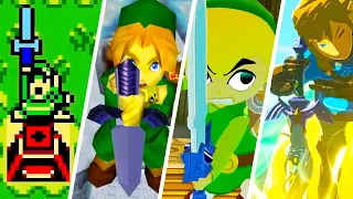 Evolution of Master Sword in Zelda Games (1991-2024)