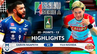 Earvin Ngapeth vs Yuji Nishida | Highlights | Italian Superliga | Modena vs Tonno Callipo | HD