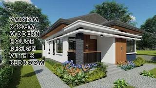 7mx12m/84sqm Modern House Design #house #smallhousedesignideas #tinyhomeliving #tinyhomeliving