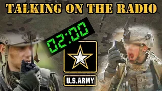 How to talk on an Army radio