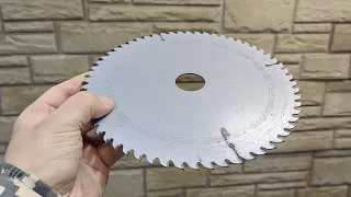 Few people know the secret of the old circular saw disc! A brilliant idea with your own hands!!!