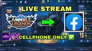 HOW TO LIVE STREAM MOBILE LEGENDS ON FACEBOOK USING YOUR MOBILE PHONE