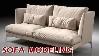 Sofa Modeling with Cloth Modifier in 3DS MAX | 3D Cloth Sofa Making | VFXMentor