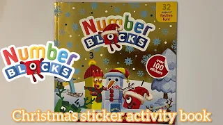 Numberblocks Christmas sticker activity book 📖