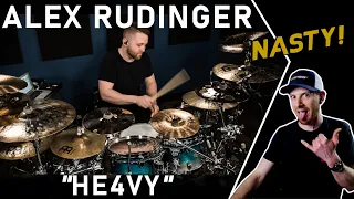 Alex Rudinger   HE4VY drum playthrough reaction