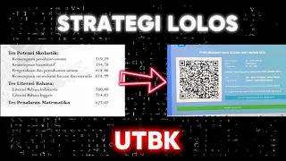 STRATEGI LOLOS UTBK , BELAJAR AJA GAK CUKUP