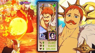 DEMON KING WHO? LR ESCANOR EASILY CUNTERS DEMON KING! | Seven Deadly Sins: Grand Cross