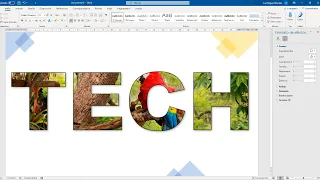 Texto con imagen de fondo en WORD (Máscara de texto con imagen)