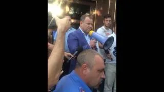 Олег Бех. Митинг У УБОПа