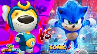 Sonic Dash 2 VS Talking Tom Hero Dash - Super Hank - Gameplay - Android, iOS