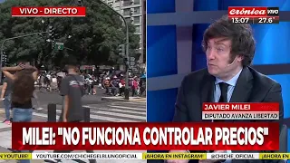 Javier Milei: "La única forma de controlar la inflación es dejar de emitir"