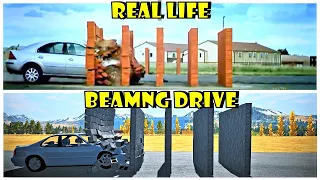 Crash test | Beamng drive vs Real life #7