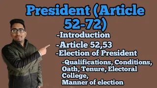 President of India, Election of the president, electoral college, oath,qualifications,#lawwithtwins