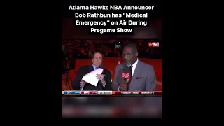 Hawks announcer Bob Rathbun has medical emergency on air during pregame show #nba #atlanta