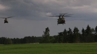 Troops Train on the Border Between Lithuania and Poland