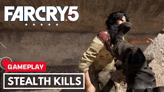 Far Cry 5 Stealth Kills Gameplay (Outpost Liberation John's Region)