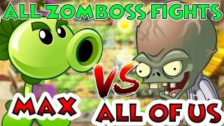 Plants vs Zombies 2 Epic Max Level UP - REPEATER MAX vs ALL Freakin' Zomboss