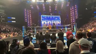 The Rock, Roman Reigns, Seth Rollins and Cody Rhodes full segment Live and Cody slaps The Rock