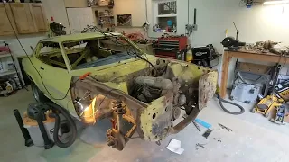 1973 Celica ST Build Part 4 Engine drop