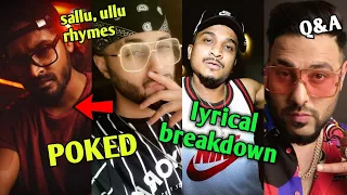 Rap demon Poked to Emiway, sallu, ullu Rhymes | Kohinoor Lyrics Breakdown by Divine