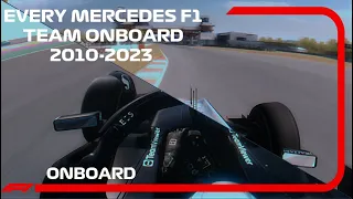 Every Mercedes F1 Team onboadr from 2010 to 2023 | #assettocorsa