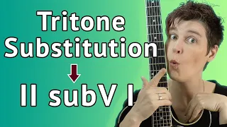 Tritone Substitution Guitar Lesson - II subV I Licks + Theory