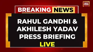 Live: Press Briefing By  Rahul Gandhi And  Akhilesh Yadav In Uttar Pradesh | Lok Sabha Polls