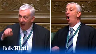 Angry Speaker Lindsay Hoyle loses it with Tory minister Kemi Badenoch over media announcement